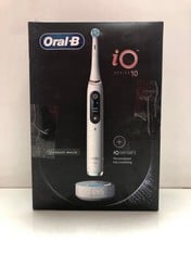 Lot 147  
            Edinburgh SR34RED - Delivery Only 

                
ORAL-B IO10 ELECTRIC TOOTHBRUSHES FOR ADULTS, GIFTS FOR WOMEN / MEN,7 MODES, 2 PI...
