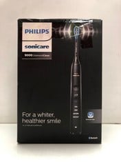 Lot 152  
            Edinburgh SR34RED - Delivery Only 

                
PHILIPS SONICARE DIAMONDCLEAN 9000 BLACK ELECTRIC TOOTHBRUSH, 4 MODES, 3 INTENSIT...