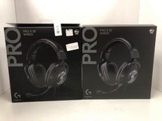 Lot 221  
            Edinburgh SR34RED - Delivery Only 

                
2 X LOGITECH G PRO X SE WIRED GAMING HEADSET WITH MICROPHONE: DETACHABLE MIC, DTS...