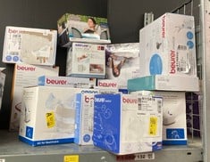 Lot 230  
            Edinburgh SR34RED - Delivery Only 

                
QUANTITY OF HEALTH & BEAUTY ITEMS TO INCLUDE BEURER IH 16 NEBULISER WITH COMPRESS...