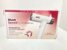 Lot 29  
            Edinburgh SR34RED - Delivery Only 

                
SHARK SPEEDSTYLE ESSENTIAL HAIR DRYER WITH CONCENTRATOR, ULTRA FAST DRYING HAIR D...