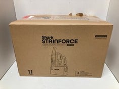 Lot 309  
            Edinburgh SR34RED - Delivery Only 

                
SHARK STAINFORCE CORDLESS SPOT CLEANER LIGHTWEIGHT & PORTABLE SPOT, STAIN, & ODOU...