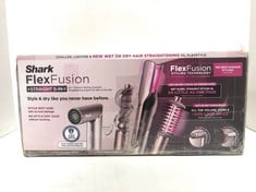 Lot 35  
            Edinburgh SR34RED - Delivery Only 

                
SHARK FLEXFUSION MULTI-STYLER HAIR DRYER & CERAMIC STRAIGHTENER  NO HEAT DAMAGE, ...