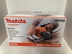 Lot 377  
            Edinburgh SR34RED - Delivery Only 

                
MAKITA M9400 BELT SANDER-MULTICOLOUR.: LOCATION - D RACK