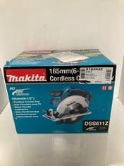 Lot 378  
            Edinburgh SR34RED - Delivery Only 

                
MAKITA DSS611Z 18V LI-ION LXT 165MM CIRCULAR SAW - BATTERIES AND CHARGER NOT INCL...