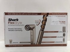 Lot 37  
            Edinburgh SR34RED - Delivery Only 

                
SHARK FLEXSTYLE 4-IN-1 AIR STYLER & HAIR DRYER WITH AUTO-WRAP CURLERS, PADDLE BRU...
