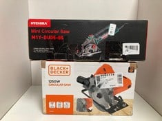 Lot 385  
            Edinburgh SR34RED - Delivery Only 

                
HYCHIKA MINI CIRCULAR SAW, WITH 3PCS BLADES (85MM), SCALE RULER, 500W PURE COPPER...