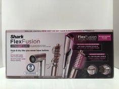 Lot 39  
            Edinburgh SR34RED - Delivery Only 

                
SHARK FLEXFUSION MULTI-STYLER HAIR DRYER & CERAMIC STRAIGHTENER WITH 5 STYLING NO...
