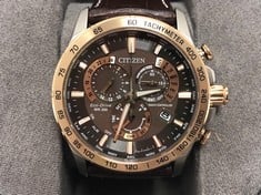 Lot 50  
            Edinburgh SR34RED - Delivery Only 

                
CITIZEN MENS ECO DRIVE PERPETUAL CHRONO A.TCB5899-05X WATCH: LOCATION - TOP 50