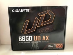 Lot 527  
            Edinburgh SR34RED - Delivery Only 

                
GIGABYTE B650 UD AX MOTHERBOARD - AMD RYZEN 9000 SERIES CPUS, 6+2+2 PHASES VRM, U...