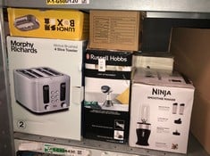 Lot 528  
            Edinburgh SR34RED - Delivery Only 

                
QUANTITY OF KITCHEN & APPLIANCES ITEMS TO INCLUDE NINJA 700W SLIM BLENDER & SMOOT...