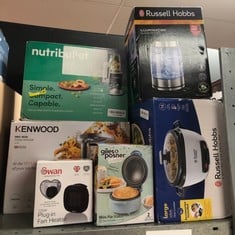 Lot 572  
            Edinburgh SR34RED - Delivery Only 

                
QUANTITY OF KITCHEN & APPLIANCES ITEMS TO INCLUDE SWAN SH27010N PLUG-IN FAN HEATE...