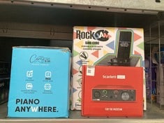 Lot 588  
            Edinburgh SR34RED - Delivery Only 

                
QUANTITY OF TV & AUDIO ITEMS TO INCLUDE FOCUSRITE SCARLETT SOLO 3RD GEN USB AUDIO...