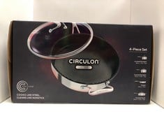 Lot 652  
            Edinburgh SR34RED - Delivery Only 

                
CIRCULON STEELSHIELD C SERIES STAINLESS STEEL INDUCTION HOB PAN SET OF 4 - POTS A...