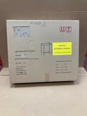 Lot 684  
            Edinburgh SR34RED - Delivery Only 

                
ASTLEY GOLD SIDE TABLE 77 X 16.5 X 66.5 CM: LOCATION - CORNER RACK