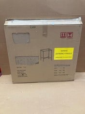 Lot 685  
            Edinburgh SR34RED - Delivery Only 

                
ASTLEY GOLD SIDE TABLE 77 X 16.5 X 66.5 CM: LOCATION - CORNER RACK