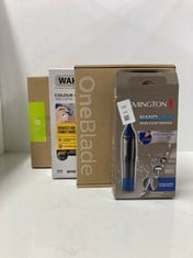 Lot 152  
            Edinburgh SR24 - Delivery Only 

                
QUANTITY OF HEALTH & BEAUTY ITEMS TO INCLUDE REMINGTON HAIR TRIMMER FOR MEN, NOSE...