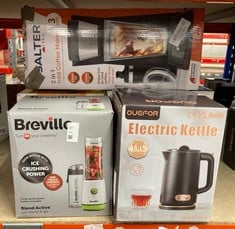 Lot 157  
            Edinburgh SR24 - Delivery Only 

                
QUANTITY OF KITCHEN & APPLIANCES ITEMS TO INCLUDE SALTER EK6214 2 IN 1 ICED COFFE...