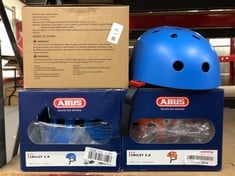 Lot 261  
            Edinburgh SR24 - Delivery Only 

                
QUANTITY OF SPORTS & EXERCISE ITEMS TO INCLUDE ABUS SMILEY 3.0 CHILDREN'S HELMET ...