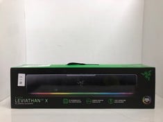 Lot 280  
            Edinburgh SR24 - Delivery Only 

                
RAZER LEVIATHAN V2 X PC GAMING SOUNDBAR BLACK.: LOCATION - D RACK