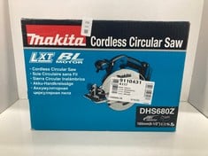 Lot 299  
            Edinburgh SR24 - Delivery Only 

                
MAKITA CORDLESS CIRCULAR SAW DHS680Z - 18+ ID REQUIRED: LOCATION - D RACK