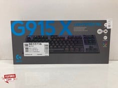 Lot 31  
            Edinburgh SR24 - Delivery Only 

                
LOGITECH G G915 X LIGHTSPEED TKL LOW-PROFILE WIRELESS GAMING KEYBOARD, DOUBLE-SHO...