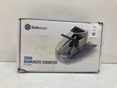 Lot 322  
            Edinburgh SR24 - Delivery Only 

                
SAFESCAN 2000 PORTABLE MONEY COUNTING MACHINE - COUNTS SORTED BANKNOTES - CASH CO...