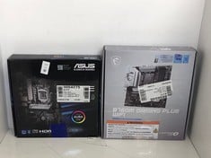 Lot 339  
            Edinburgh SR24 - Delivery Only 

                
MSI B760M GAMING PLUS WIFI MOTHERBOARD, MATX  + ASUS PRIME H5 10 M MOTHERBOARD: L...