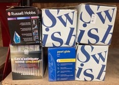 Lot 395  
            Edinburgh SR24 - Delivery Only 

                
QUANTITY OF KITCHEN & APPLIANCES ITEMS TO INCLUDE RUSSELL HOBBS SUPREME STEAM IRO...