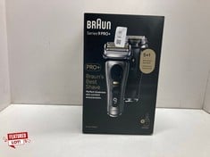 Lot 40  
            Edinburgh SR24 - Delivery Only 

                
BRAUN ELECTRIC SHAVER FOR MEN 9 PRO PLUS SERIES, 5 PRO SHAVE ELEMENTS & PRECISION...