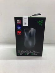 Lot 429  
            Edinburgh SR24 - Delivery Only 

                
RAZER DEATHADDER V3 PRO WIRELESS BLACK GAMING MOUSE: LOCATION - E RACK