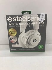 Lot 430  
            Edinburgh SR24 - Delivery Only 

                
STEELSERIES ARCTIS NOVA 5K WIRELESS WHITE HEADPHONES: LOCATION - E RACK
