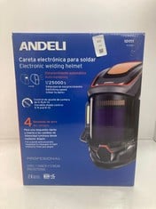 Lot 431  
            Edinburgh SR24 - Delivery Only 

                
ANDELI ELECTRONIC WELDING HELMET PROFESSIONAL BLACK : LOCATION - E RACK