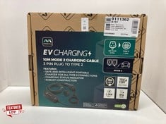 Lot 44  
            Edinburgh SR24 - Delivery Only 

                
MASTERPLUG EV CHARGING CABLE FOR ELECTRIC AND HYBRID VEHICLES, 10 METRES, MODE 2,...