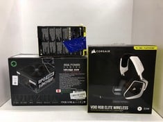 Lot 456  
            Edinburgh SR24 - Delivery Only 

                
QUANTITY OF TECH & GAMING ITEMS TO INCLUDE GAMEMAX 850W RAMPAGE POWER SUPPLY (NO ...