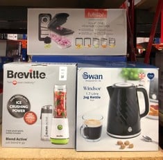 Lot 463  
            Edinburgh SR24 - Delivery Only 

                
QUANTITY OF KITCHEN & APPLIANCES ITEMS TO INCLUDE BREVILLE BLEND ACTIVE PERSONAL ...