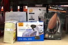Lot 474  
            Edinburgh SR24 - Delivery Only 

                
QUANTITY OF KITCHEN & APPLIANCES ITEMS TO INCLUDE RUSSELL HOBBS STEAM IRON - COPP...