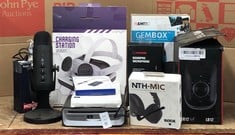 Lot 528  
            Edinburgh SR24 - Delivery Only 

                
QUANTITY OF TV & AUDIO ITEMS TO INCLUDE RØDE NTH-MIC PROFESSIONAL HEADSET MICROPH...