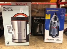 Lot 553  
            Edinburgh SR24 - Delivery Only 

                
QUANTITY OF KITCHEN & APPLIANCES ITEMS TO INCLUDE RUSSELL HOBBS POWERSTEAM ULTRA ...