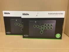 Lot 566  
            Edinburgh SR24 - Delivery Only 

                
2 X 8BITDO ALL-BUTTON ARCADE CONTROLLER FOR XBOX SERIES X|S, XBOX ONE & PC, 2.4G ...
