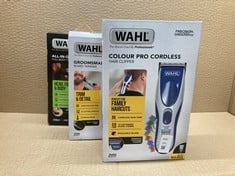 Lot 590  
            Edinburgh SR24 - Delivery Only 

                
QUANTITY OF HEALTH & BEAUTY ITEMS TO INCLUDE WAHL COLOUR PRO CORDLESS CLIPPER, HA...