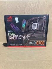 Lot 617  
            Edinburgh SR24 - Delivery Only 

                
ROG STRIX X670E-F GAMING WIFI MOTHERBOARD: LOCATION - G RACK