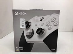 Lot 639  
            Edinburgh SR24 - Delivery Only 

                
XBOX ELITE BLUETOOTH WIRELESS CONTROLLER SERIES 2 - CORE EDITION (WHITE) FOR PC, ...