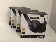 Lot 81  
            Edinburgh SR24 - Delivery Only 

                
4 X U18D 3M LENGTH NOISE CANCELLING HEADSET - STEREO HEADPHONE FOR PC, LAPTOP USB...