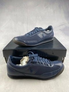 Lot 103  
            Nottingham Luxury Room - Delivery Only 

                
Polo Ralph Lauren Vicars Sneakers - Size UK 11 (VAT ONLY PAYABLE ON BUYERS PREMIU...