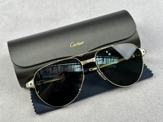 Lot 155  
            Nottingham Luxury Room - Delivery Only 

                
Cartier CT0425S Pilot-Frame Metal Sunglasses With case, Lens 59mm, Bridge 16mm,  ...