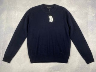 Lot 23  
            Nottingham Luxury Room - Delivery Only 

                
Emporio Armani Icon Cashmere Crewneck Sweatshirt (Hole In Left Shoulder) - Size M...