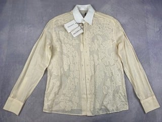 Lot 35  
            Nottingham Luxury Room - Delivery Only 

                
Lanvin Edition Soir Embroidered Long Sleeve Shirt (Missing Button), With Tags - S...
