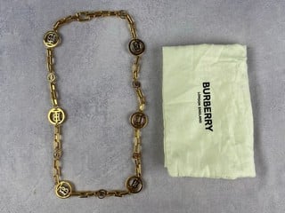 Lot 7  
            Nottingham Luxury Room - Delivery Only 

                
Burberry Gold Plated Copper Necklace, With Dustbag - 79 cm £520