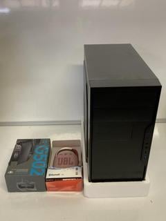 Lot 183  
            Birmingham Tech - Parcel Delivery Only 

                
ASSORTED TECH ITEMS TO INCLUDE CIT COMPUTER CASE, JBL CLIP 4,LOGITECH G502 MOUSE ...